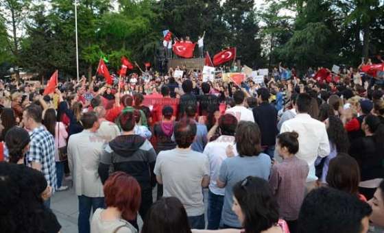 Çorlu'da Eylem Devam Ediyor