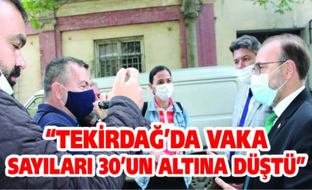 “Tekirdağ'da Vaka Sayıları 30'un Altına Düştü”