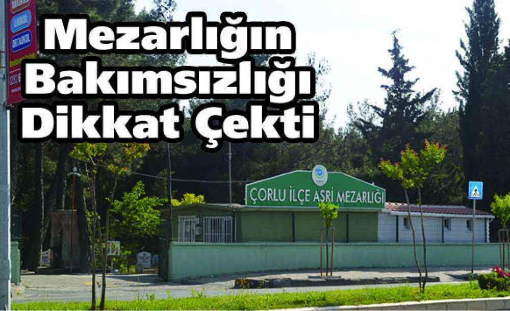 Mezarlığın Bakımsızlığı Dikkat Çekti