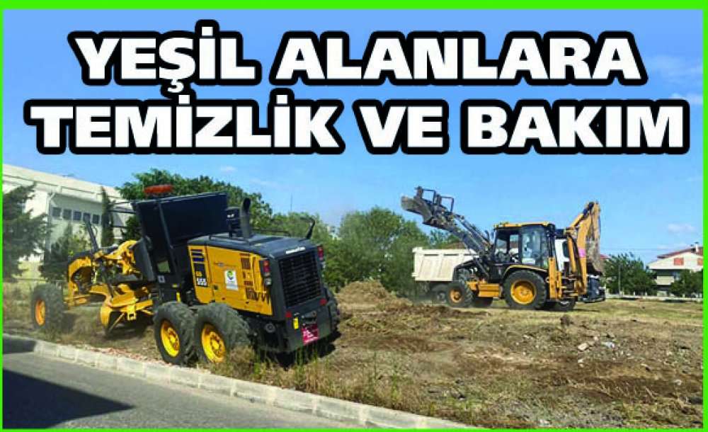 Yeşil Alanlara Temizlik Ve Bakım   