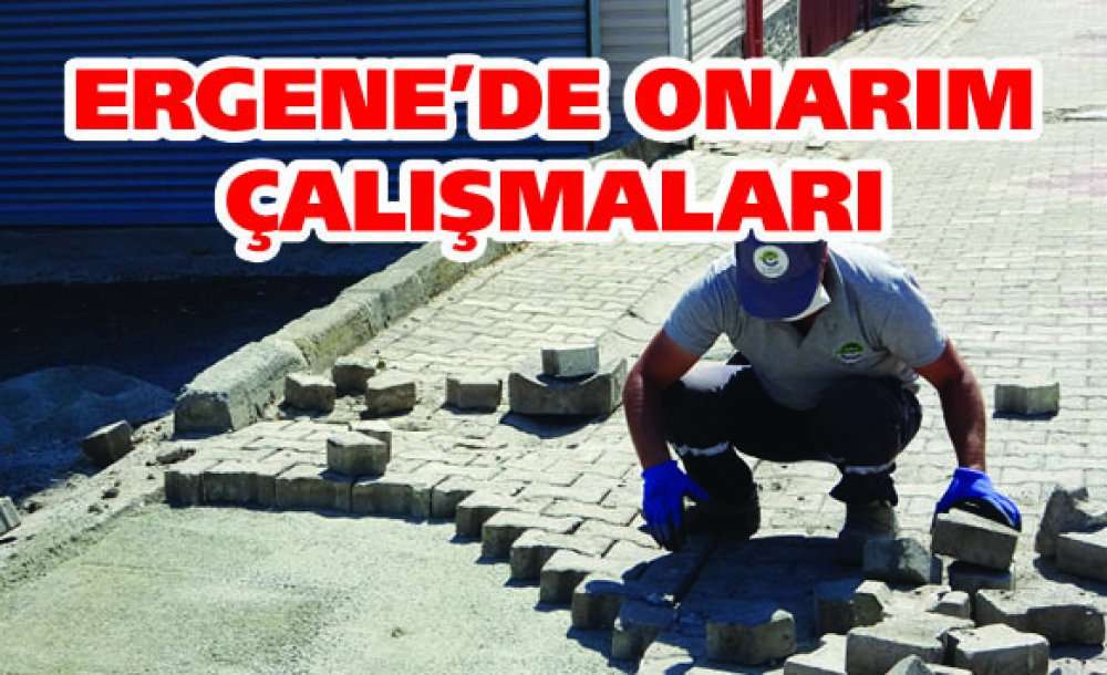 Ergene'de Onarım Çalışmaları