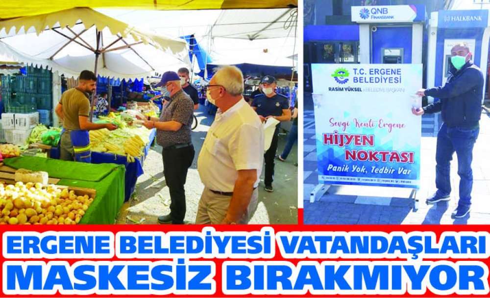 Ergene Belediyesi Vatandaşları Maskesiz Bırakmıyor