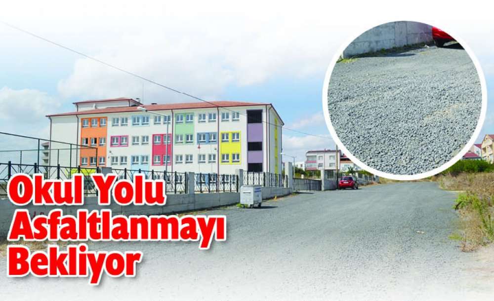 Okul Yolu Asfaltlanmayı Bekliyor