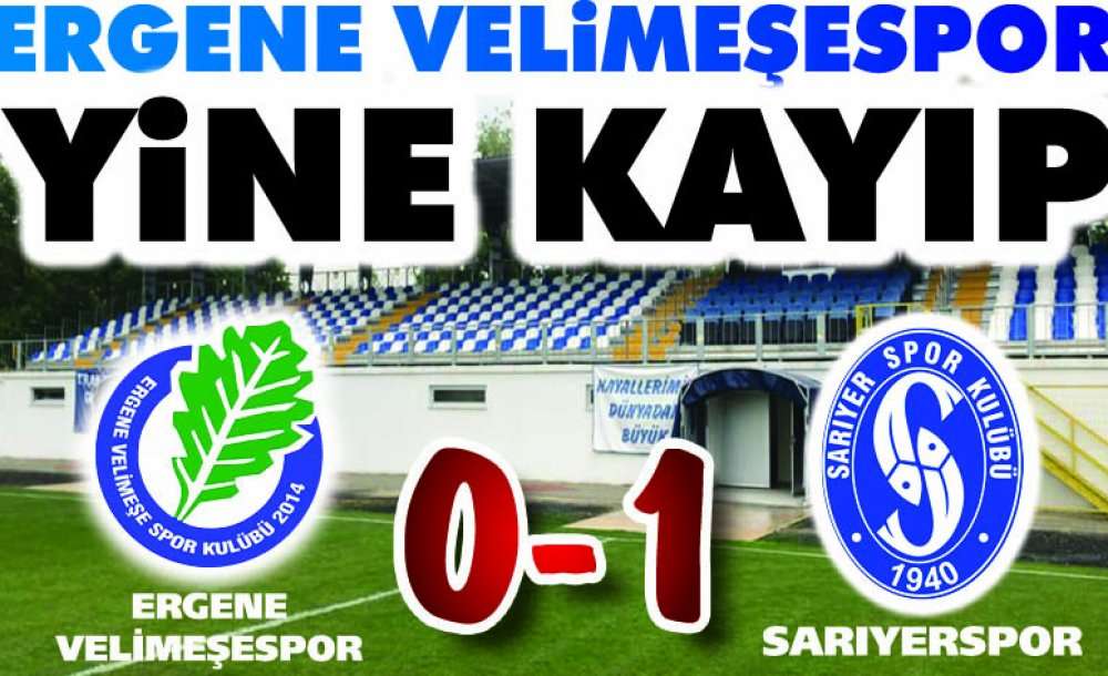 Ergene Velimeşespor Yine Kayıp 0-1