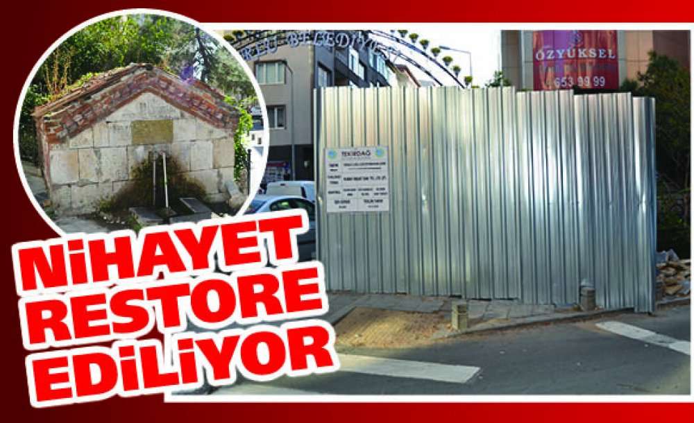200 Yıllık Çukur Çeşme, Nihayet Restore Ediliyor