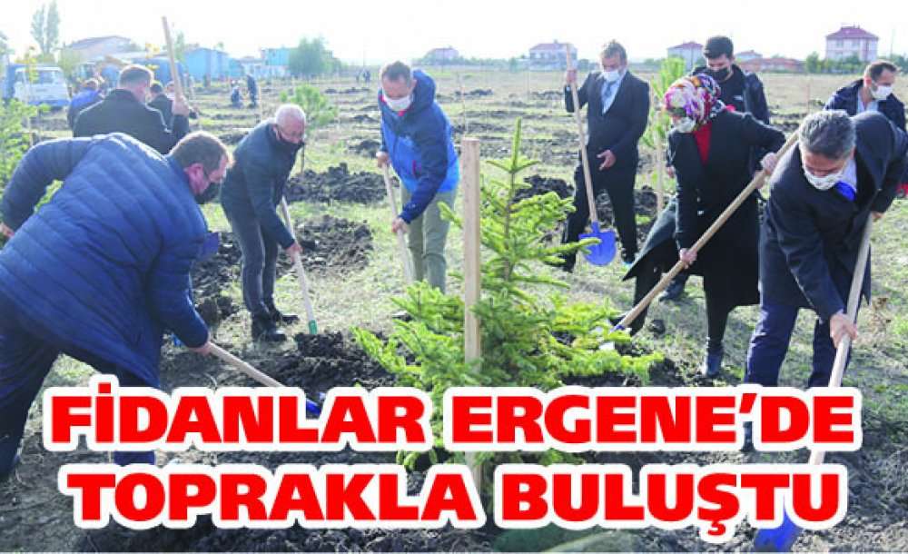 Fidanlar Ergene'de Toprakla Buluştu