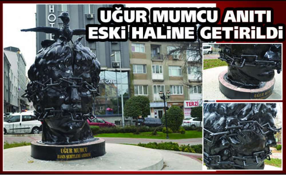 Uğur Mumcu Anıtı Eski Haline Getirildi 