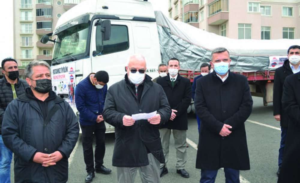 Mazlumlar İçin Yardım Tir'ı Yola Çıktı  