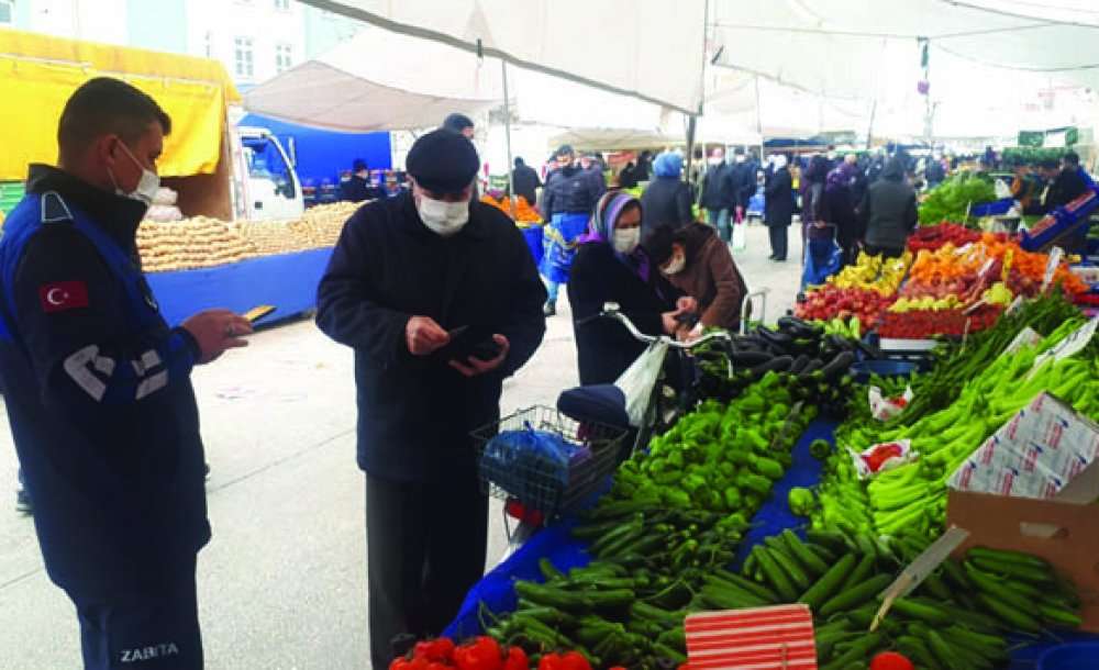 Ergene'de Pazarlarda Hes Kodu Uygulamasına Başlandı