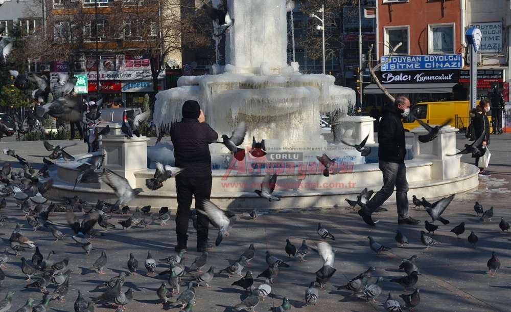 Buz Tutan Havuz, Vatandaşın İlgisini Çekti  