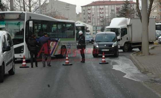 Çorlu`da İlginç Kaza  