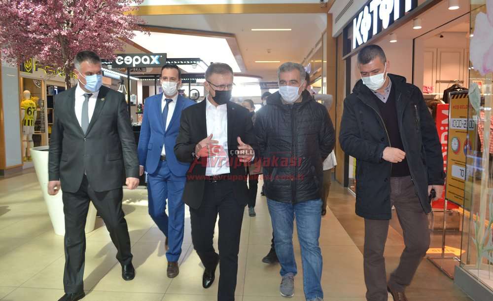 Kafe Ve Restoranları Denetleyen Çorlu Kaymakamı Cafer Sarılı,  “Yüzde 50 Doluluk Ve Hes Kodu Sorgulama Önemli”