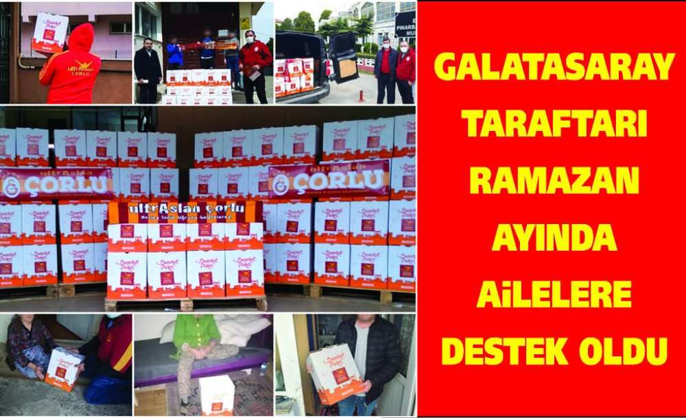 Galatasaray Taraftarı Ramazan Ayında Ailelere Destek Oldu