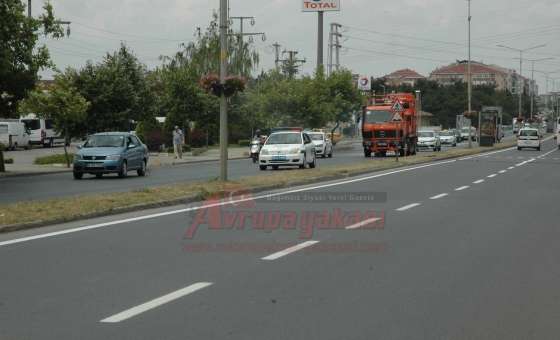 Çorlu Belediyesi'nden Şerit Çalışması
