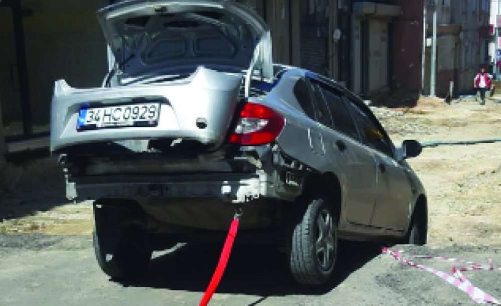 Caddedeki Çalışmalar Olaylı Başladı 