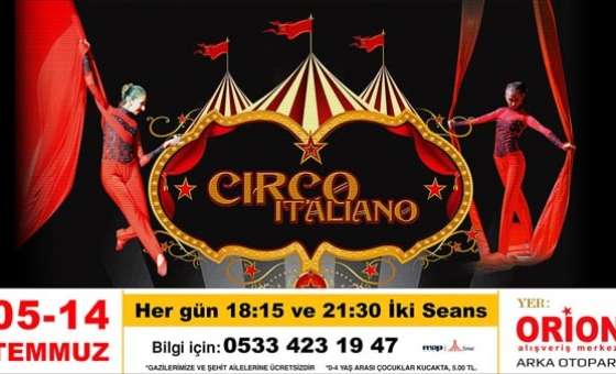 Circo İtaliano Orion Avm`de Çorlulularla Buluşacak