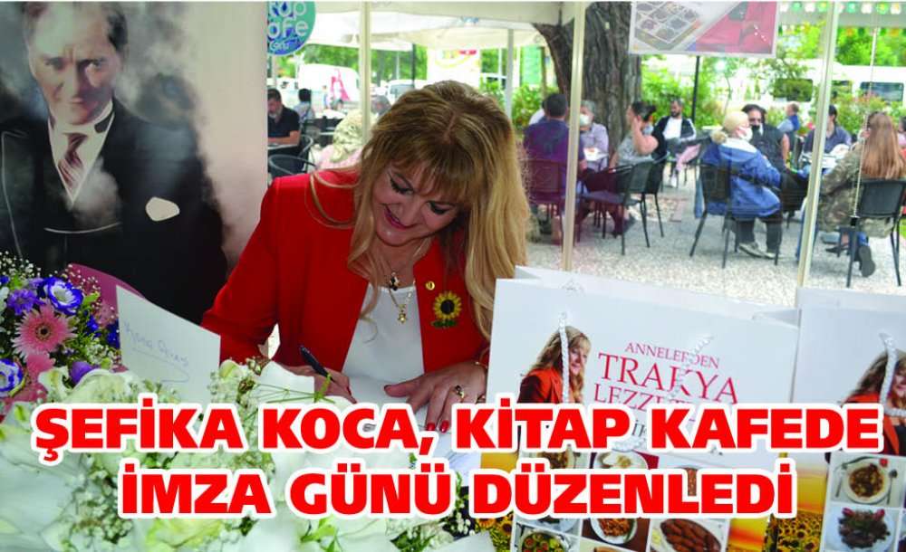 Şefika Koca, Kitap Kafede İmza Günü Düzenledi