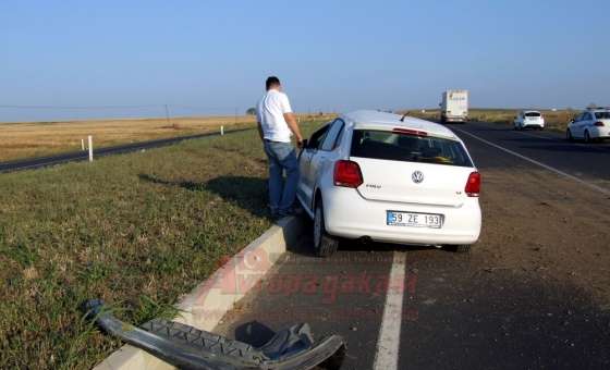 Çorlu`da Kaza 2 Yaralı