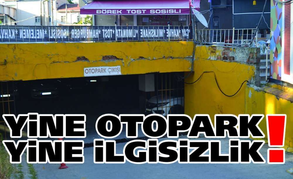 Yine Otopark Yine İlgisizlik!