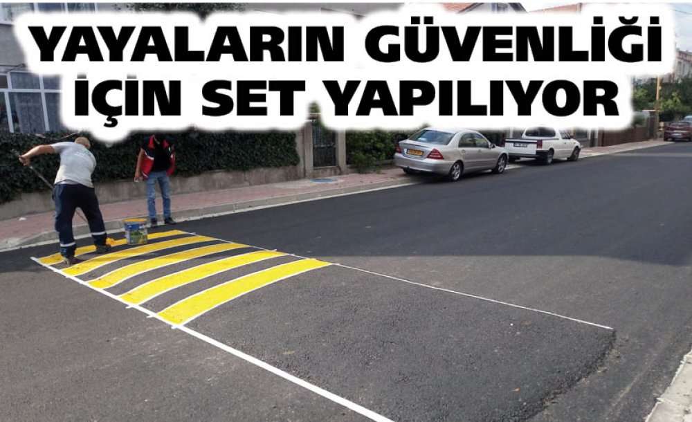 Yayaların Güvenliği İçin Set Yapılıyor