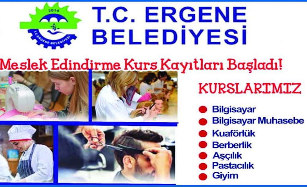 Ergene Belediyesi'nin Yeni Dönem Kursları Başlıyor