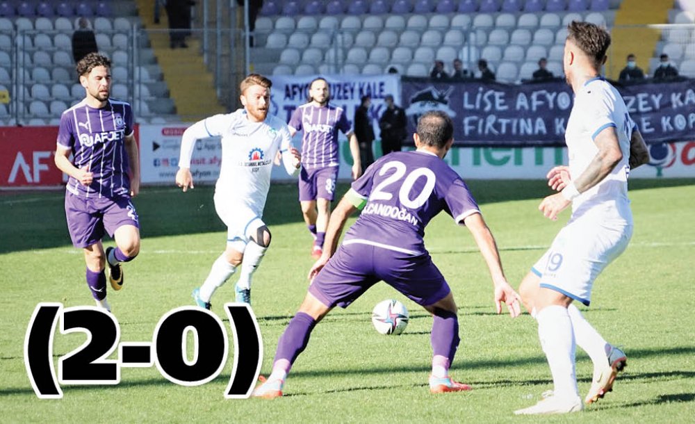 Galibiyet Serisi Afyonda Sona Erdi (2-0)