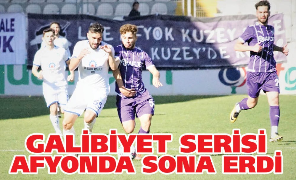 Galibiyet Serisi Afyonda Sona Erdi (2-0)