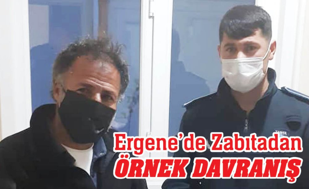 Ergene'de Zabıtadan Örnek Davranış