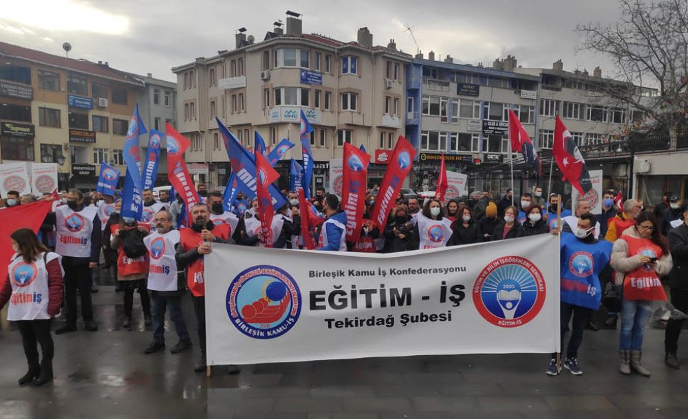 Eğitim İş Sendikası İş Bırakma Eylemi Yaptı 