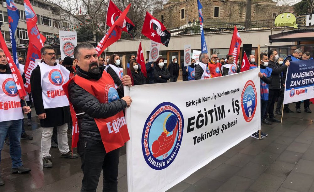 Eğitim İş Sendikası İş Bırakma Eylemi Yaptı 