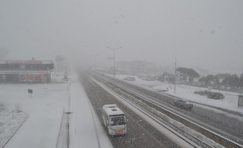 Çorlu'da Kara Kış 