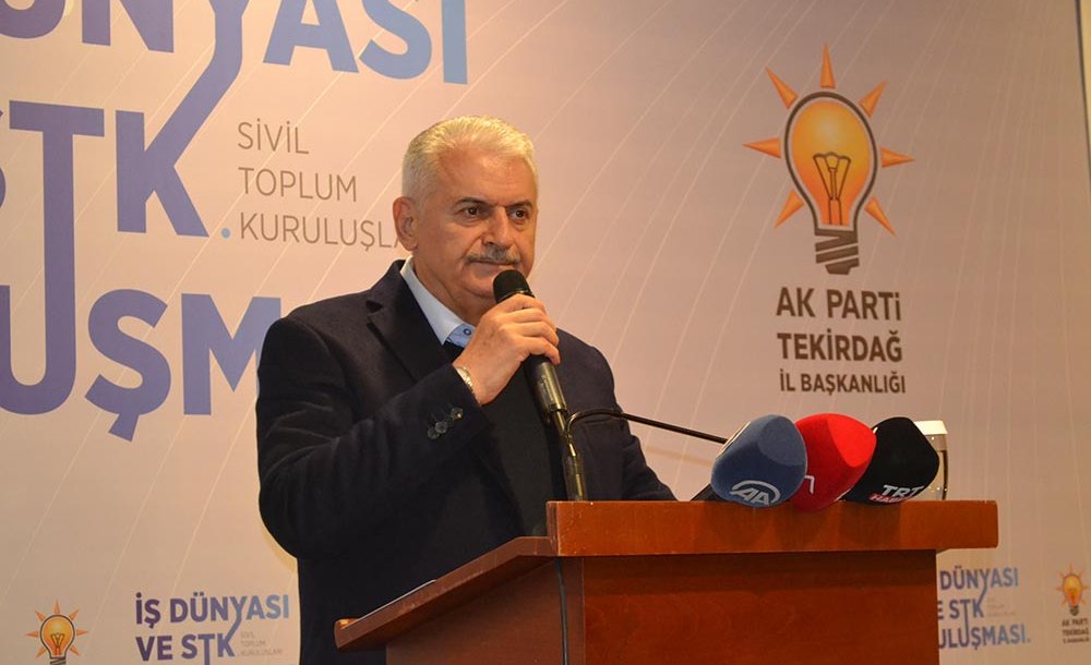 Binali Yıldırım Çorlu'da Coşkuyla Karşılandı