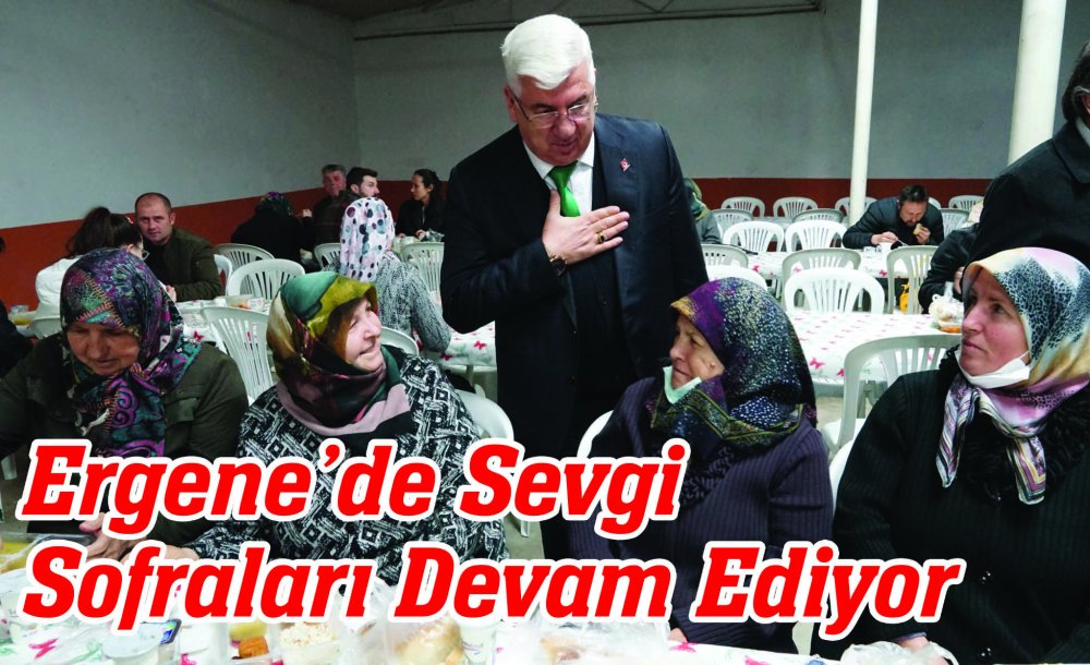 Ergene'de Sevgi Sofraları Devam Ediyor