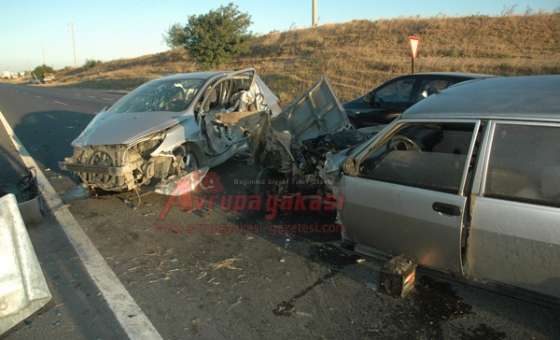 Yaralı Almaya Giden Ambulans Kaza Yaptı