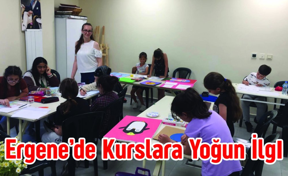 Ergene'de Kurslara Yoğun İlgi