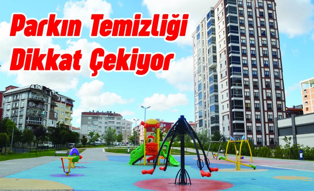 Parkın Temizliği Dikkat Çekiyor