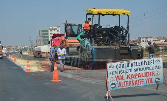 Çorlu'nun Tekirdağ Girişi Duble Yol Oluyor