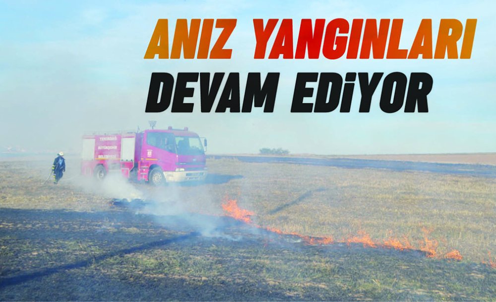 Anız Yangınları Devam Ediyor