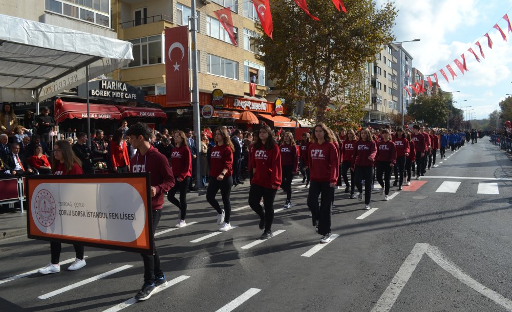 Çorlu'da Cumhuriyet Bayramı Coşkusu Yaşandı 
