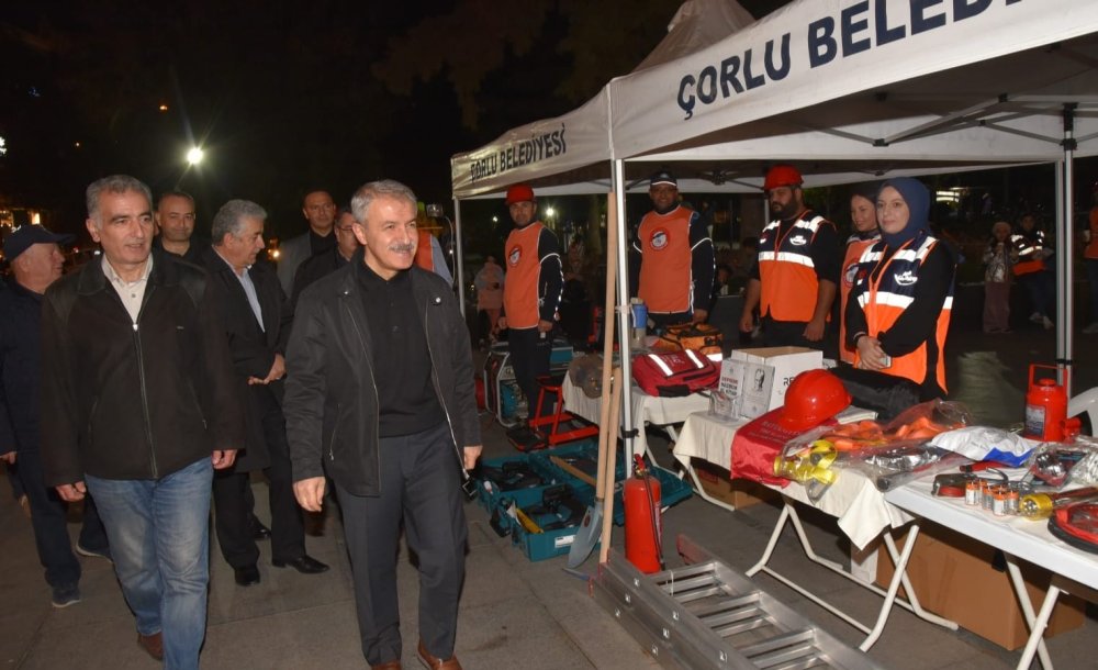 Çorlu'da “Çök-Kapan-Tutun” Tatbikatı Gerçekleşti