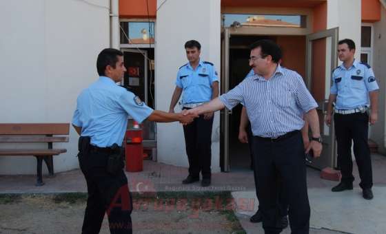 Kaymakam Demiröz Emniyet Teşkilatıyla Vedalaştı