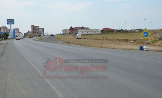 Çorlu'nun Tekirdağ Girişinde Çalışmalar Sürüyor