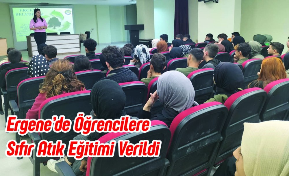 Ergene'de Öğrencilere Sıfır Atık Eğitimi Verdi