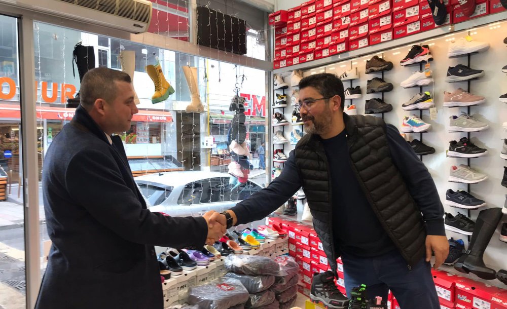 Murat Turna Mandıracı Caddesi Esnafını Ziyaret Etti