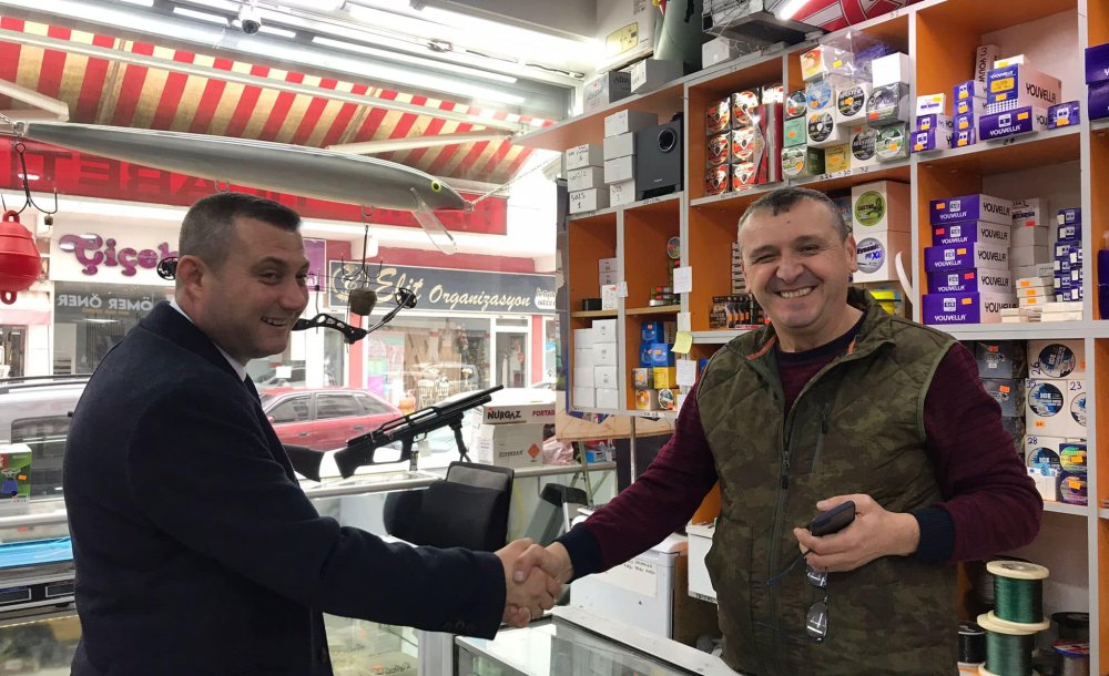 Murat Turna Mandıracı Caddesi Esnafını Ziyaret Etti