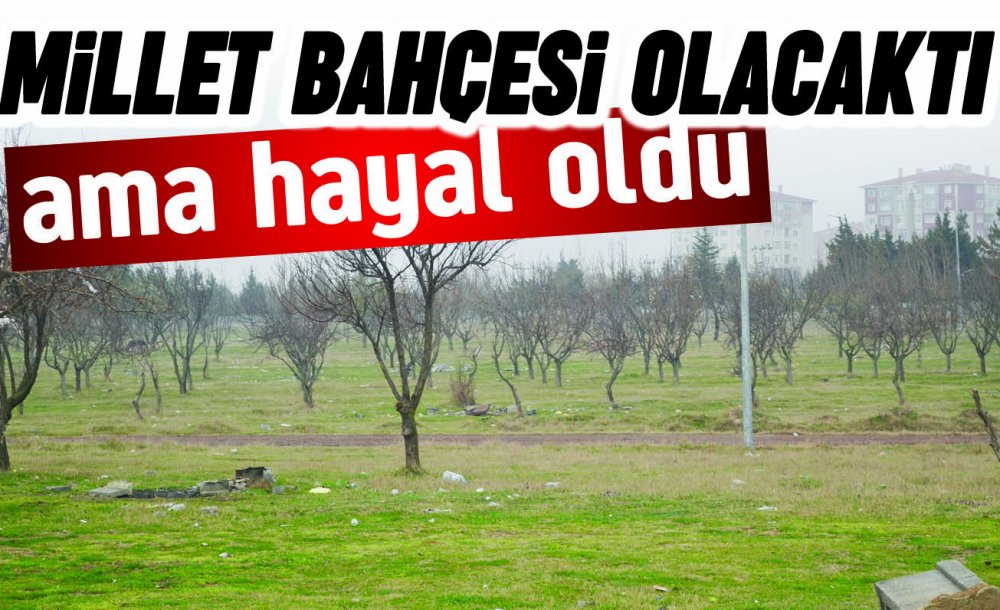 Millet Bahçesi Olacaktı Ama Hayal Oldu