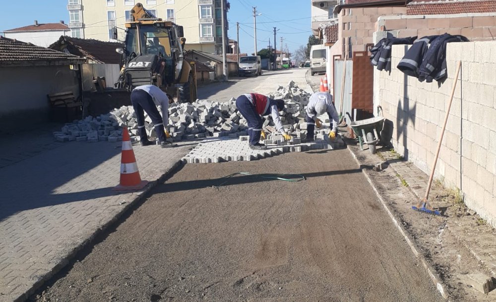 Ergene'de Yol Çalışmaları Devam Ediyor