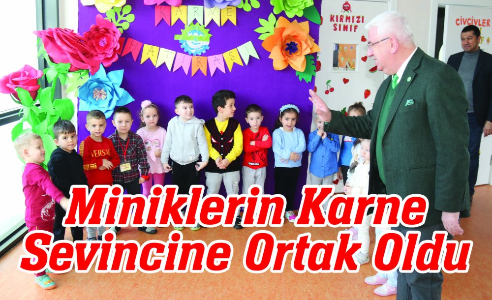 Miniklerin Karne Sevincine Ortak Oldu