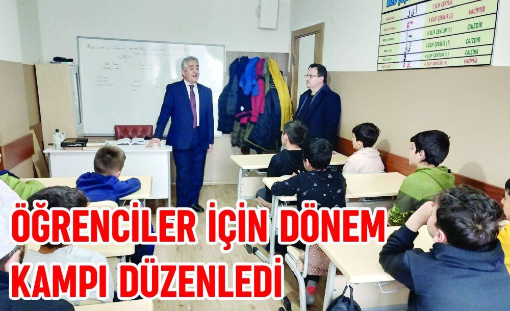 Çorlu Müftülüğü Öğrenciler İçin Dönem Kampı Düzenledi 