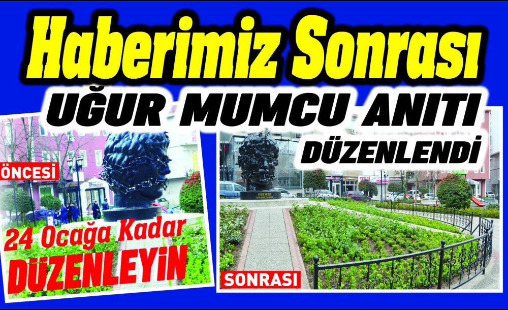 Haberimiz Sonrası Uğur Mumcu Anıtı Düzenlendi 